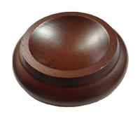 Hardwood Piano Caster Cups, Set of 3 - Mahogany