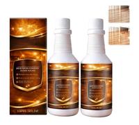 Hardwood Polish and Restorer, High Solids Content Floor Polish, Stain Odor Remover Floor Cleaner, Instant High-Gloss Shine for Home Kitchen Bathroom Surfaces (2PC)
