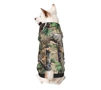 Hardwoods Green Camouflage Printed Dog Hoodie Soft Dog Sweatshirt Cute Cat Dog Clothes for Small Dogs Kitten Puppy, XS
