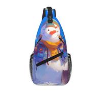 Hardworking Snowman Crossbody Sling Bag Crossbody Shoulder Chest Bag Shoulder Strap Waist Fanny Pack Men Women