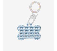Hardworking Snowman Printing 1 Pc Dog Bone Shape Id Tags Double Sided with Key Ring Craft for Pets