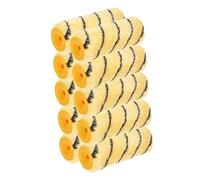 HARDY WORKING TOOLS 10x Painter's Roller, 18 cm, Pile Height 13 mm, Diameter 48 mm, Yellow/White