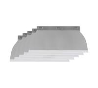 HARDY WORKING TOOLS Plaster Blades 25 cm - Replacement Blades - Interchangeable Blade - Stainless Steel Surface Spatula - Plastering Spatula - 5 Pieces