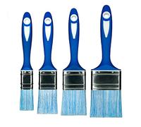 HARDY WORKING TOOLS Set of 4 Brushes, Wood, 25 mm, 37 mm, 50 mm, 63 mm