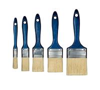 HARDY WORKING TOOLS Set of 5 Brushes, Wood, 13mm, 25mm, 38mm, 50mm, 63mm