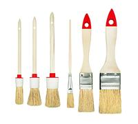 HARDY WORKING TOOLS Set of Brushes, red, 1,5", 1", 6, 4, 2, 0