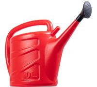 Hardys 10L Watering Can - Detachable Rose Head Sprinkler, Long Stem, Wraparound Handle, Indoor Plant & Outdoor Garden - Red