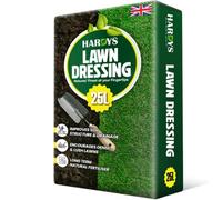 Hardys 25L Turf & Lawn Top Dressing Soil - Sandy Loam Base, Open Texture, Nutrient Enriched For First Grass Seeding & Overseeding
