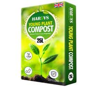 Hardys 25L Young Plant Compost - Added John Innes No.1, Ideal For Seedlings & Cuttings, Loam Based, 4 Week Feed - Indoor & Outdoor