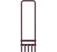 Hardys 5 Tine Aerator - Hollow Prong Soil Corer, Improves Lawn Drainage, Reduces Compaction, Powder-Coated Steel - 92Cm X 29Cm