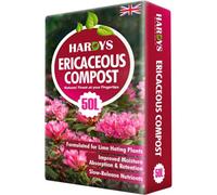 Hardys 50L Ericaceous Compost - Specially Formulated, Loam Based, Rich Nutrients & Minerals, Ideal Ph, Mature Plant, Seed, Cutting