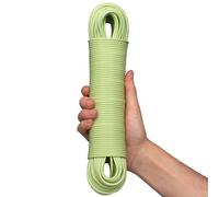 Hardys 50m Washing Line | Clothes Line with Steel Core & PVC Coating | Long Length for Indoor, Outdoor & Camping | Rot, Mould & Weather Resistant | Green