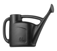 Hardys 6L Watering Can, Detachable Rose Head Sprinkler, Long Stem, Wraparound Handle, Indoor Plant & Outdoor Garden, Black