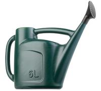 Hardys 6L Watering Can - Detachable Rose Head Sprinkler, Long Stem, Wraparound Handle, Indoor Plant & Outdoor Garden - Green
