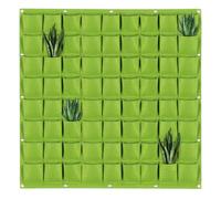 Hardys 72 Pocket Planting Bag Hanging Wall Vertical Planter Hanging Flower Garden - Green