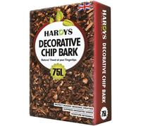 Hardys 75L Organic Wood Bark Mulch - Spruce Chippings, Ideal For Ground Cover, Landscaping, Top Dressing, Root Insulation