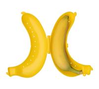 Hardys Banana Holder - Durable Lunch Box, Snack Containers, Airtight Yellow Banana Case Fruit Holder - BPA Free Plastic, Non-Toxic, Ideal for School, Work, Travel, Easy to Clean