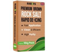 Hardys Brown De-Icing Rock Salt - Fast-Acting Salt For Melting Snow & Ice On Paths, Driveways, & Roads, Ideal For Weeding - 10Kg