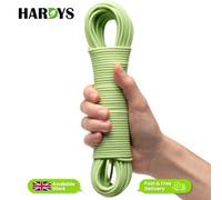 Hardys Clothes Washing Line - Pvc Coated With Steel Core, Outdoor & Indoor Suitable Clothes Line, 80Kg Capacity - 25M, Green