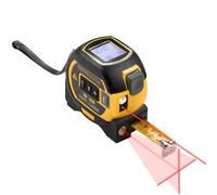 Hardys Combination Laser Measuring Tape - 5m Tape Measure & 40m Laser Measure Device - Backlit LCD Digital Measuring in Ft/In/M, Metric Steel Tape with Cross Line Laser Level