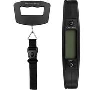 50kg Digital Luggage Scale with Backlit LCD, 0.01kg Accuracy, Tare & Unit Switch - Compact ABS Bag Weighing Scale