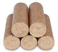 Hardys Fire Logs, 1 x 8.4kg (5 Briquettes) - Clean Burning Fire Wood for Firepit & Chimeneas | Low Ash, High Heat Output | 100% Virgin Wood | Ideal for Log Burners & Pizza Ovens (5x Logs)