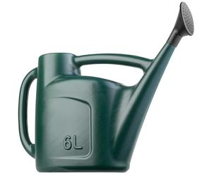 Hardys Green Rose Watering Can, 6L - Outdoor & Indoor Watering Can | Detachable Sprinkler Rose Head, Long Spout, Large Handle, Easy Fill Opening, Water Can for Houseplant & Garden Plants