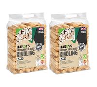 Hardys Kindling Wood, 2 Pack - 4.8 Kg (2 x 2.4kg) Approx. | Natural Instant Light Firewood Logs, Smokeless - Kiln Dried - BBQ, Fire Heat Logs for Burner, Pizza Oven, Open Fire Pit