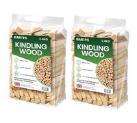 Hardys Kindling Wood 2 Pack x 2.4 Kg (4.8 Kg Total) - Instant Light Firewood Logs, Smokeless - Kiln Dried - BBQ, Fire Heat Logs for Wood Burner, Pizza Oven, Open Fire Pit