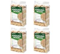 Hardys Kindling Wood 4 Pack x 2.4 Kg (9.6 Kg Total) - Instant Light Firewood Logs, Smokeless - Kiln Dried - BBQ, Fire Heat Logs for Wood Burner, Pizza Oven, Open Fire Pit