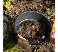 Hardys Large Plastic Garden Sieve - Gardening Riddle Stone And Soil Sifter, Compost Filter, Bpa Free, 10mm Holes - 35Cm Diameter