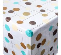 Hardys Large Wipe Clean Pvc Vinyl Tablecloth Dining Kitchen Table Cover Protector Sheet - Circles & Lines
