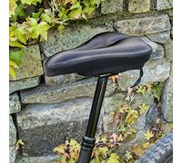 Hardys Memory Foam Bike Seat Cushion - Comfortable, Soft, Wide Non-Slip Bicycle Saddle Cover with Drawstring Strap, Breathable - For Exercise Bikes, Mountain Bikes & Electric Bikes