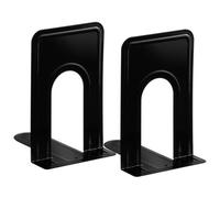 Hardys Pair Of Heavy Duty Metal Bookend Anti Slip Book End Stand Support Office School - Black
