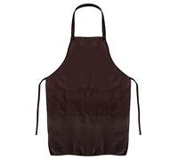 Hardys Plain Kids Apron with 2 Front Pockets - Apron for Secondary School & Primary Ages 8-16 | Durable Kids Aprons Suitable for Craft, Art, Painting, Cooking | 74x54cm Brown