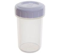 Hardys Plastic Beaker Cup Twist Seal Screw Lid Airtight Liquid Storage Container 400Ml