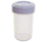 Hardys Plastic Beaker Cup Twist Seal Screw Lid Airtight Liquid Storage Container 400ml