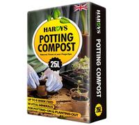 Hardys Potting-On Compost 25L - Young Plant, Seedling & Cutting Organic Mix Soil For Indoor & Outdoor Use - Added John Innes No. 2