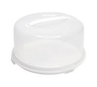 Hardys Round Cake Carrier Box - Hard Plastic Dome & Stand With Airtight Lockable Clips, Carry Handle - Dishwasher Safe, 30Cm