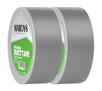 Hardys Silver Duct Tape, 48mm x 25m (Pack of 2) | Waterproof Gaffer Tape for Electrical, Plumbing, Indoor & Outdoor Use | 220um Heavy Duty Thickness, Extra-Strong Adhesive
