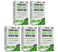 Bag of White Grit Rock Salt, 50kg | Fast-Acting on Ice & Snow, Rock Salt for Weeds, De-Icing Driveway, Path, Road | Pure Deicer with Minimal Residue