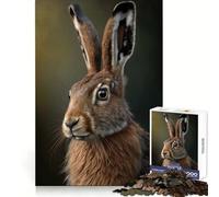 Hare AI Generative 1000 Piece Jigsaw Puzzles for Adults Jigsaw Mental Boost Precise Edge Fun Challenge Xmas Idea (38x52cm)