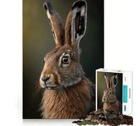 Hare AI Generative Jigsaw Puzzles for Adults 1000 Pieces Brain Skill Accurate Edge Pattern Build Home Decor (38x26cm)