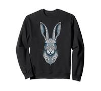Hare Animal Motif Art Hare Sweatshirt
