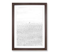 Hare at Wintertime Framed Print | A2 Walnut Framed Wall Art | Ready to Hang | Modern Animal Picture | Living Room Bedroom Lounge Office
