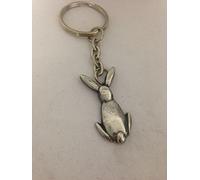 Hare Back R99 Emblem made of fine English Pewter on a split ring keyring posted from sheffield