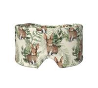 Hare Behind Leaf, Full Eye Covers Light Blocking Eye Mask Sleep Eye and Ear Muffs