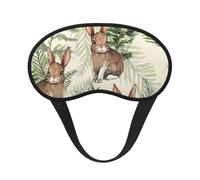 Hare Behind Leaf, Full Eye Covers Light Blocking Eye Masks Blackout Sleep Eye Muffs