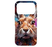 Hare Colorful Illustration Graphic Case for iPhone 17 Pro
