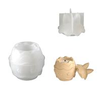 Hare Eggs Shape Silicone Molds with Lid for Resin Casting, B